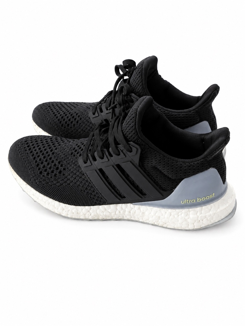 adidas Black Knit Ultraboost with White Boost Midsole